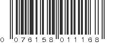 UPC 076158011168