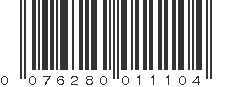 UPC 076280011104