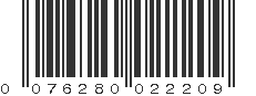 UPC 076280022209