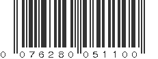 UPC 076280051100