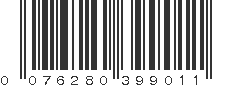 UPC 076280399011