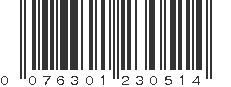 UPC 076301230514