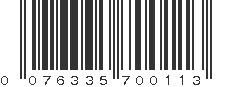 UPC 076335700113