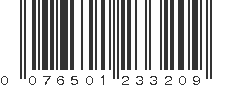 UPC 076501233209