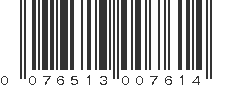 UPC 076513007614