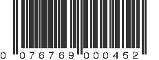 UPC 076769000452