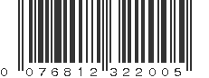 UPC 076812322005