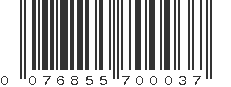 UPC 076855700037