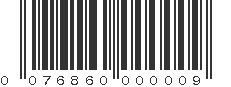 UPC 076860000009