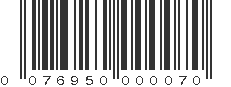 UPC 076950000070