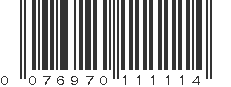 UPC 076970111114