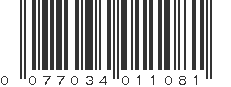 UPC 077034011081