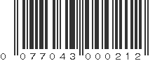 UPC 077043000212