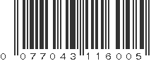 UPC 077043116005