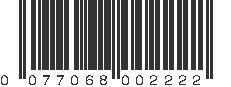 UPC 077068002222