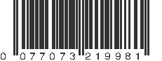 UPC 077073219981