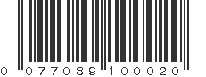 UPC 077089100020