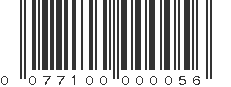 UPC 077100000056