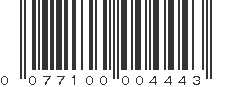 UPC 077100004443