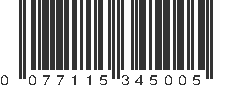 UPC 077115345005