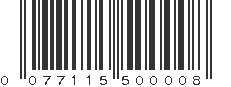 UPC 077115500008