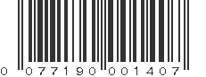 UPC 077190001407