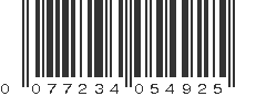 UPC 077234054925