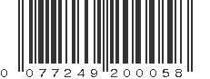 UPC 077249200058