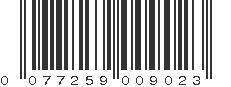 UPC 077259009023