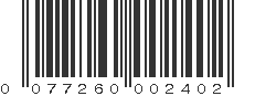 UPC 077260002402