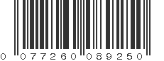 UPC 077260089250