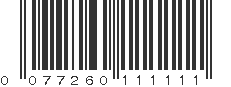 UPC 077260111111