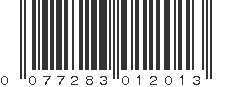 UPC 077283012013