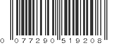 UPC 077290519208