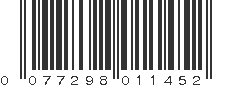 UPC 077298011452