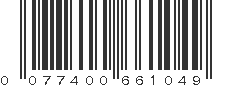 UPC 077400661049