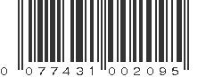 UPC 077431002095