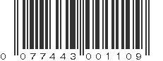 UPC 077443001109