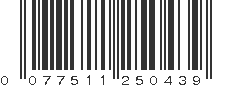 UPC 077511250439