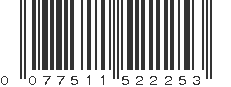 UPC 077511522253