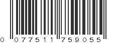 UPC 077511759055