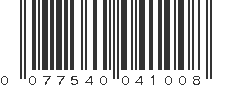 UPC 077540041008