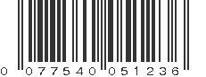 UPC 077540051236