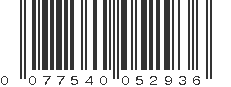 UPC 077540052936