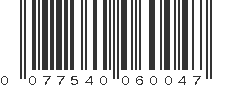 UPC 077540060047