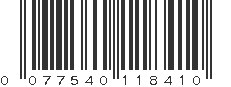 UPC 077540118410