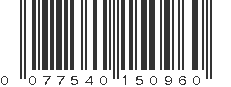 UPC 077540150960