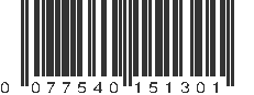 UPC 077540151301