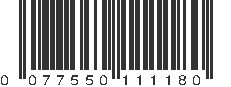 UPC 077550111180