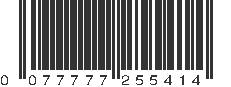 UPC 077777255414